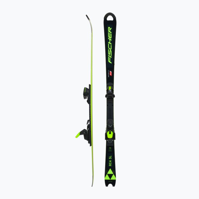 Gyermek lesiklás Fischer RC4 Worldcup Sl Jr. M/O-Plate + RC4 Z9 GW AC fekete A11022 T80020 2