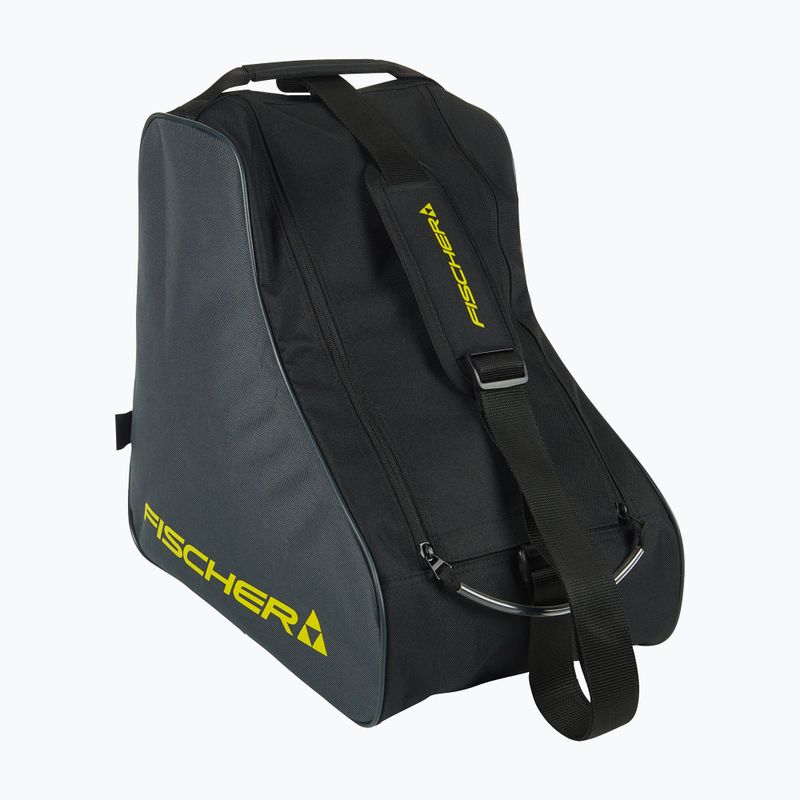 Síbakancs tartó táska Fischer Bootbag Nordic Eco 38 l black/grey/yellow