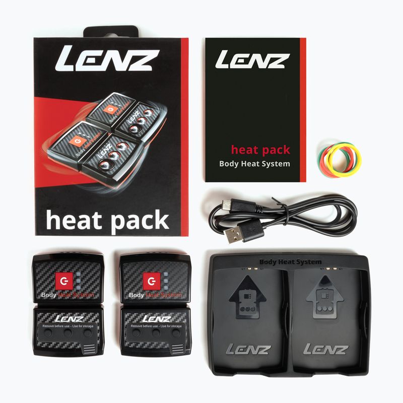 Akkumulátor zoknihoz Lenz Heat Pack 2.0 (USB) 2 szt. black/ red 3