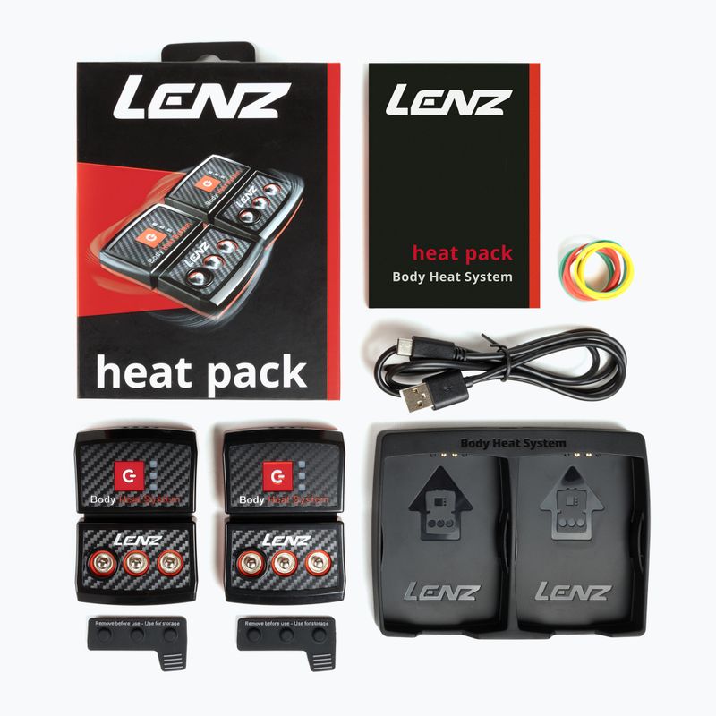 Akkumulátor zoknihoz Lenz Heat Pack 2.0 (USB) 2 szt. black/ red 4