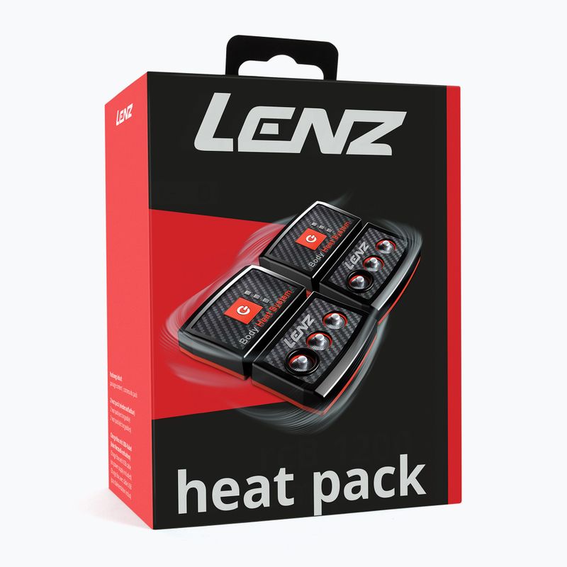 Akkumulátor zoknihoz Lenz Heat Pack 2.0 (USB) 2 szt. black/ red 14