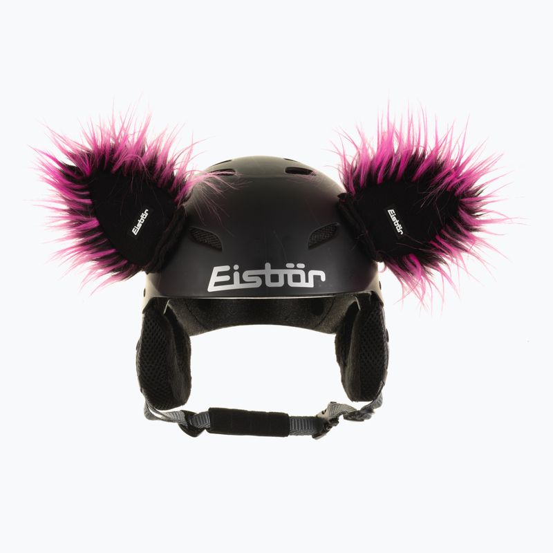 Sisakra szerelhető fülvédő gyerekeknek Eisbar Kekos pink/black 2