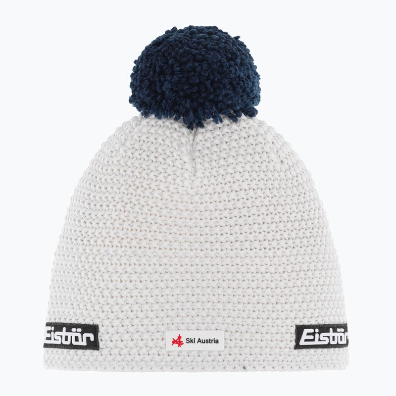 Téli sapka Eisbar Jamie Pompon Ska white/dark cobalt