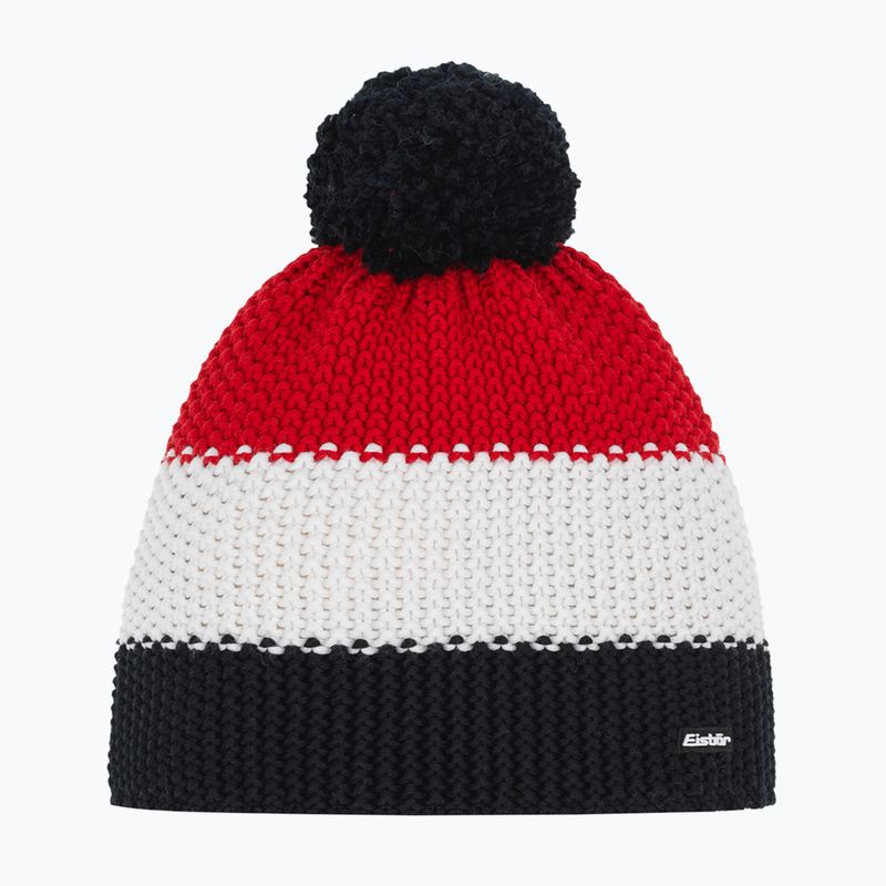 Téli sapka Eisbar Star Pompon black/white/ketchup