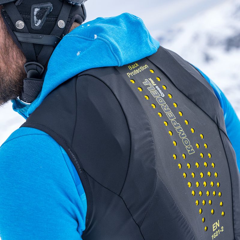 Férfi Komperdell Air mellény Light fekete/sárga 7