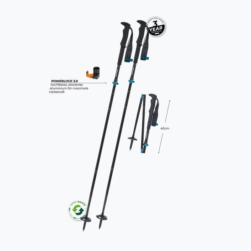 Komperdell FX Lite Carbon Vario Vario Approach túrabotok kék 2