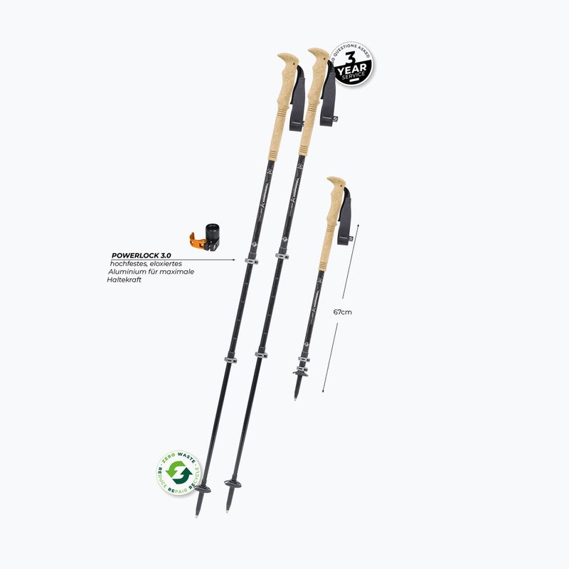 Komperdell Carbon Ultra Zero ezüst trekking botok 2