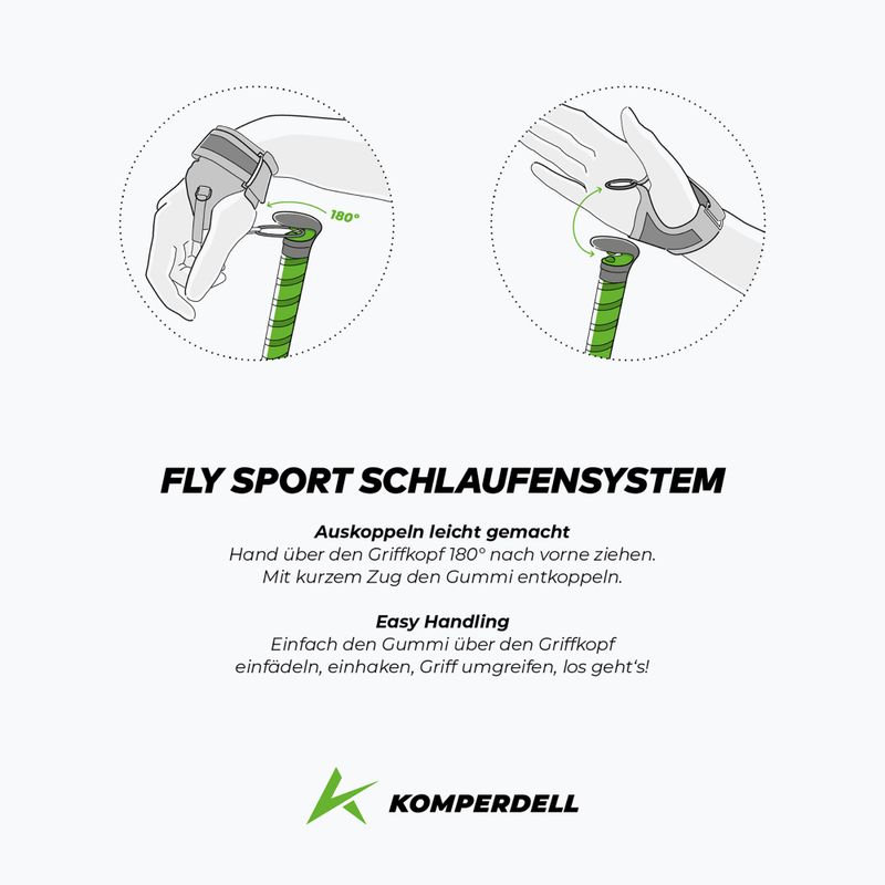 Komperdell FXP kompozit Trail zöld futóbotok 3