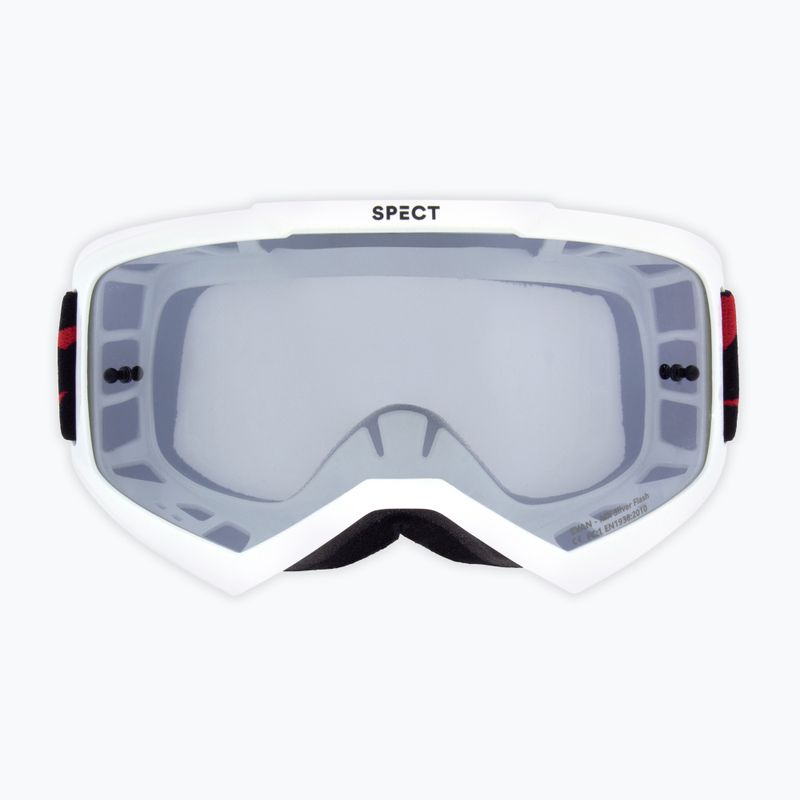 Kerékpáros szemüveg Red Bull SPECT Evan shiny white/smoke silver mirror 2