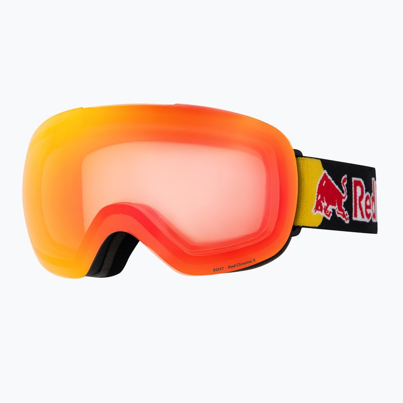 Síszemüveg Red Bull Spect Bent Photo matte black/brown with red chrome x 2
