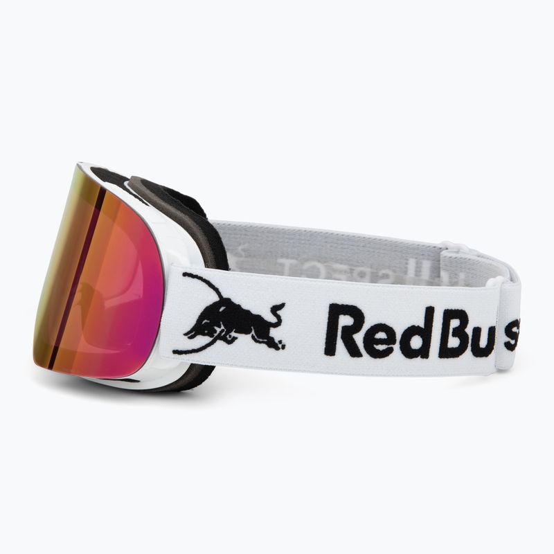 Síszemüveg Red Bull SPECT Rush matt white/red with pink-purple mirror 4
