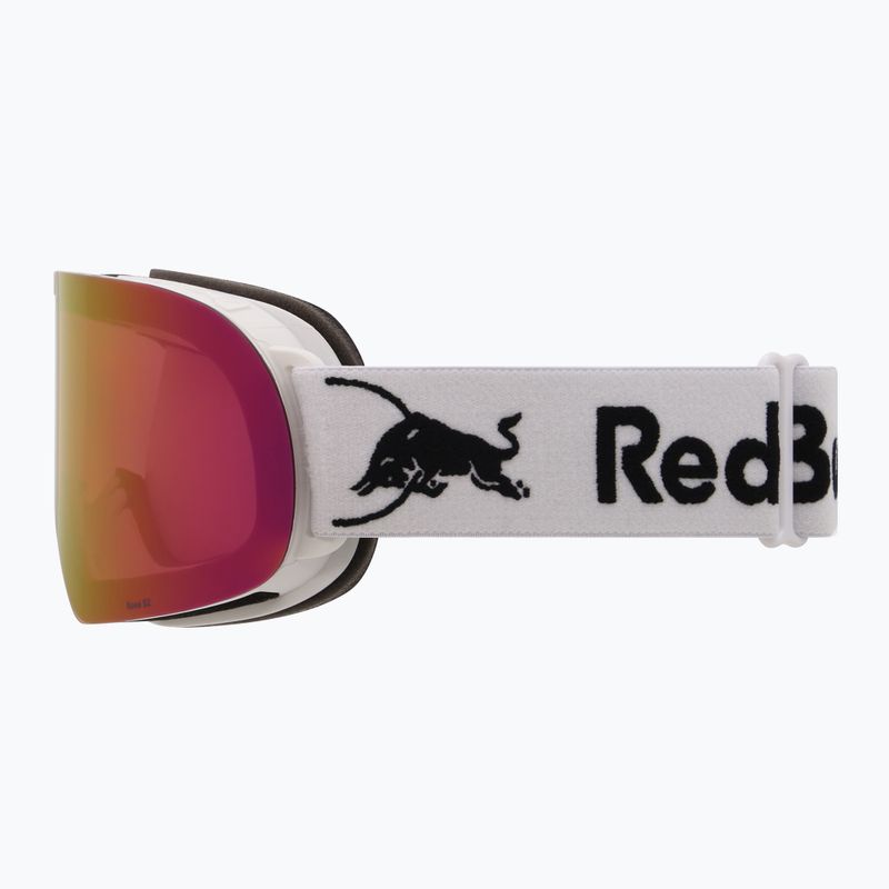 Síszemüveg Red Bull SPECT Rush matt white/red with pink-purple mirror 4