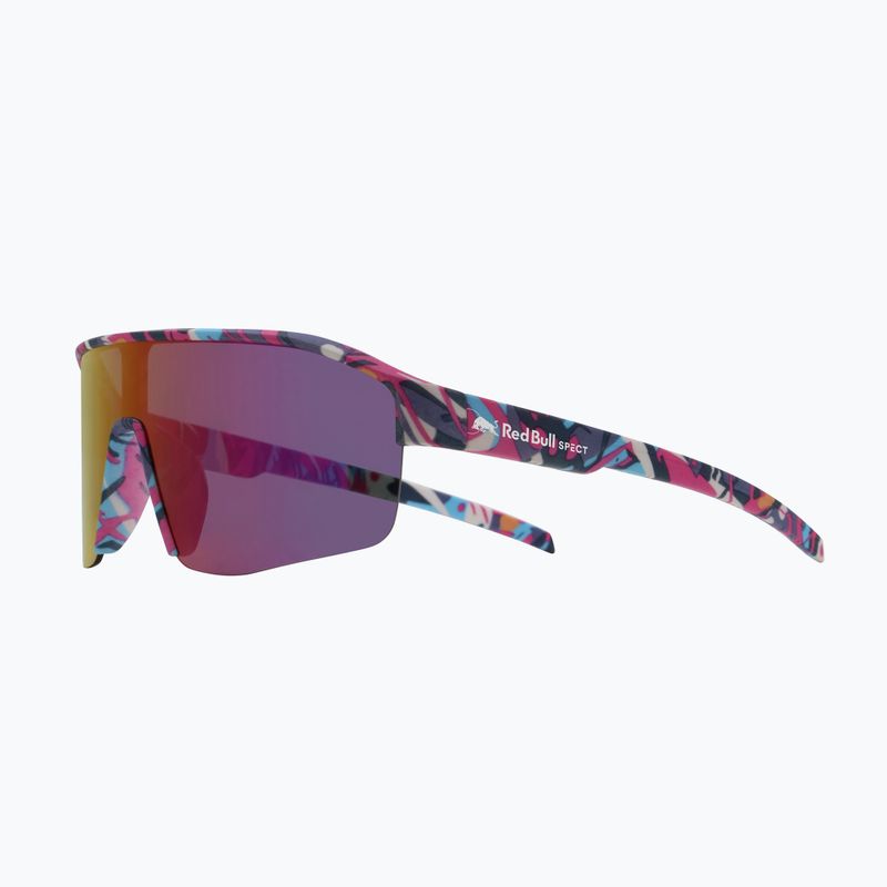 Napszemüveg Red Bull SPECT Dundee matt blue-pink pattern/smoke pink-yellow mirror 3