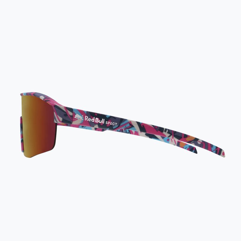 Napszemüveg Red Bull SPECT Dundee matt blue-pink pattern/smoke pink-yellow mirror 4