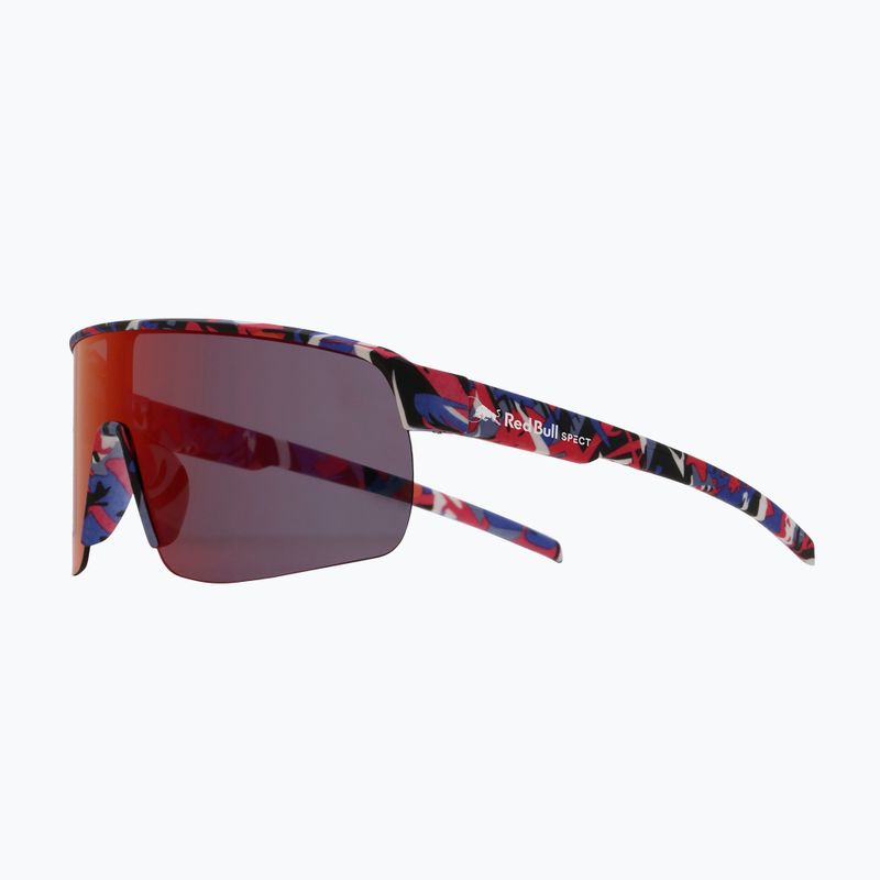 Napszemüveg Red Bull SPECT Dakota matt blue-burgundy pattern/smoke red-purple mirror 3