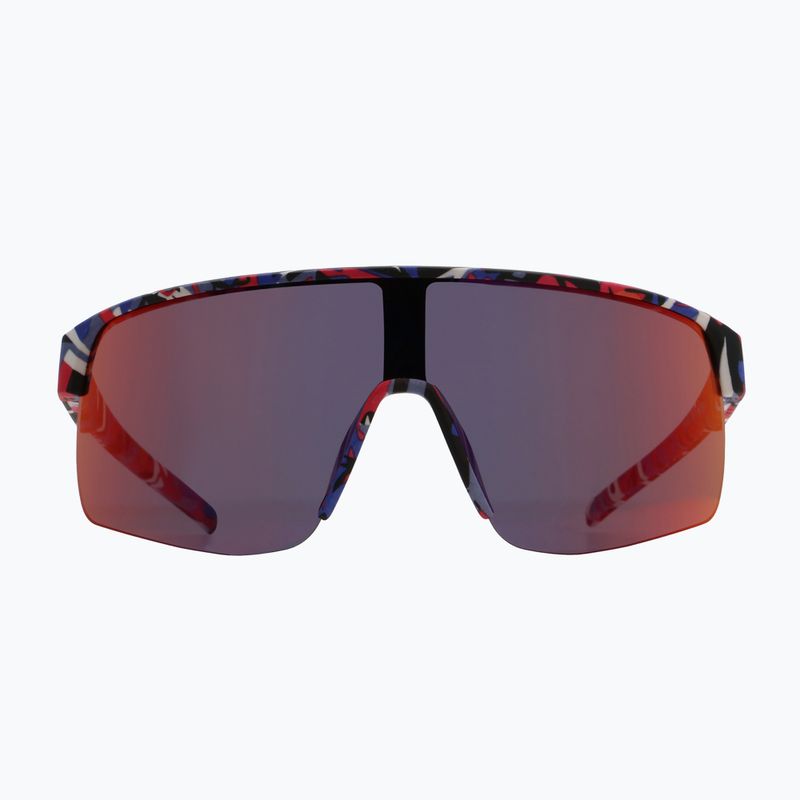 Napszemüveg Red Bull SPECT Dakota matt blue-burgundy pattern/smoke red-purple mirror 5