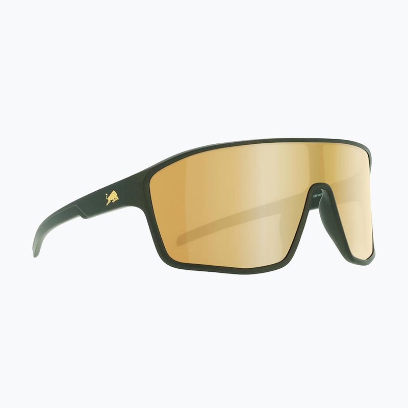 Napszemüveg Red Bull SPECT Daft matt metallic olive/ brown with gold mirror