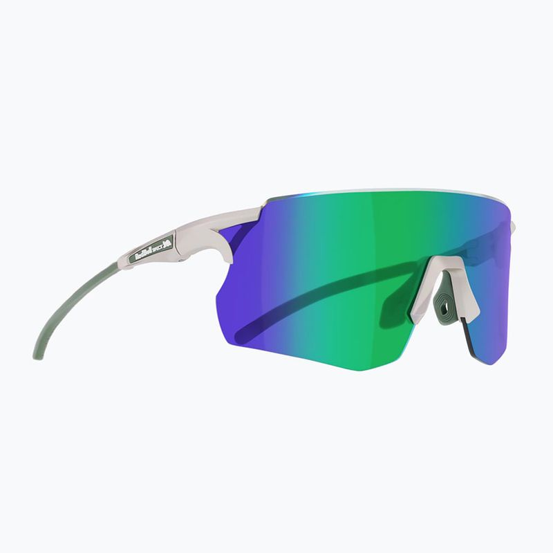 Napszemüveg Red Bull SPECT Ruffy IB matt metallic light grey/green with green mirror