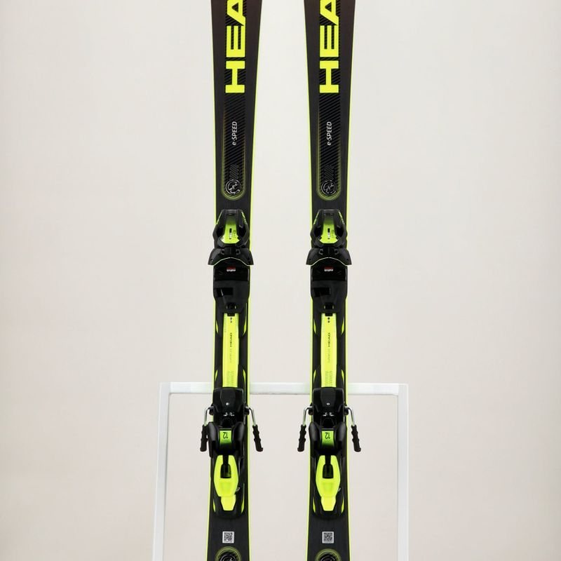 HEAD Supershape e-Speed SW SF-PR + PRD 12 fekete/neonsárga downhill sílécek 7
