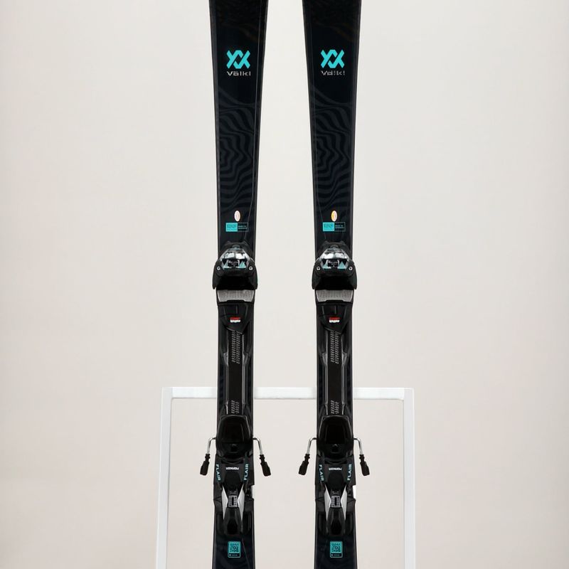 Női lesiklás Völkl Flair SC Carbon + vMotion 11 ALU GW fekete/teal/ezüst 10