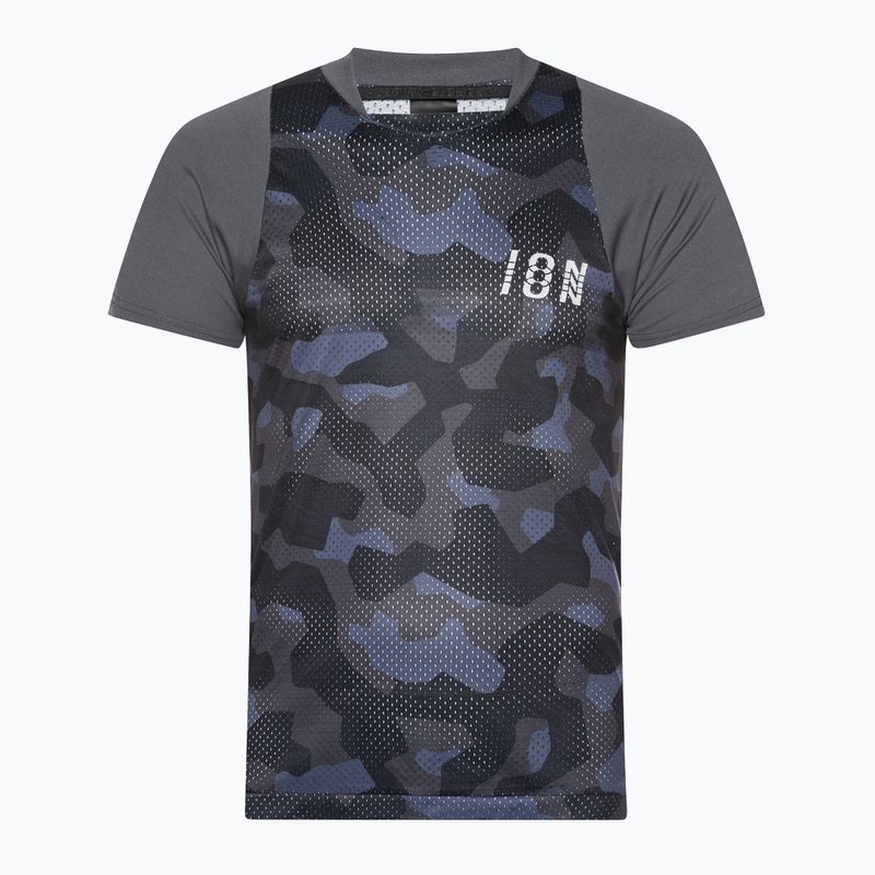 Férfi kerékpáros mez ION Scrub Ss szürke 47222-5010