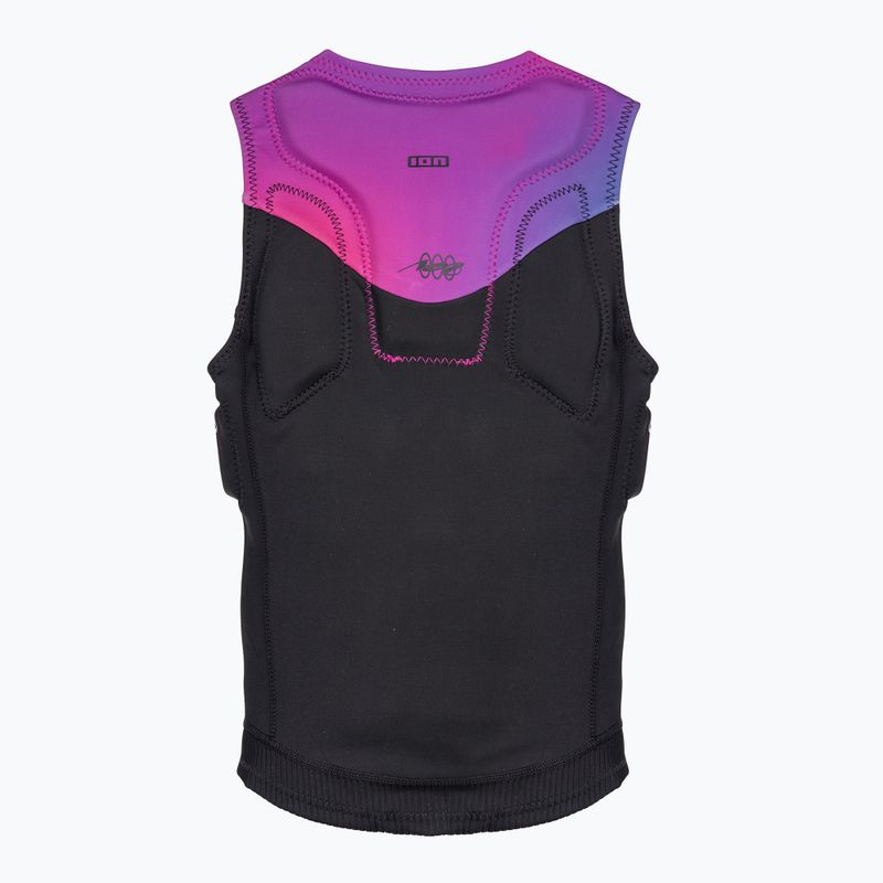 Női védőmellény ION Ivy Front Zip fekete/rózsaszín 48233-4169 2