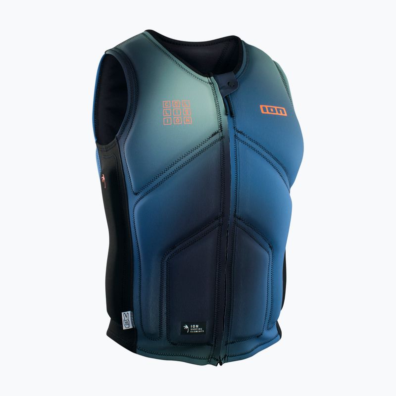 Férfi ION Collision Core Front Zip biztonsági mellény kék 48222-4161