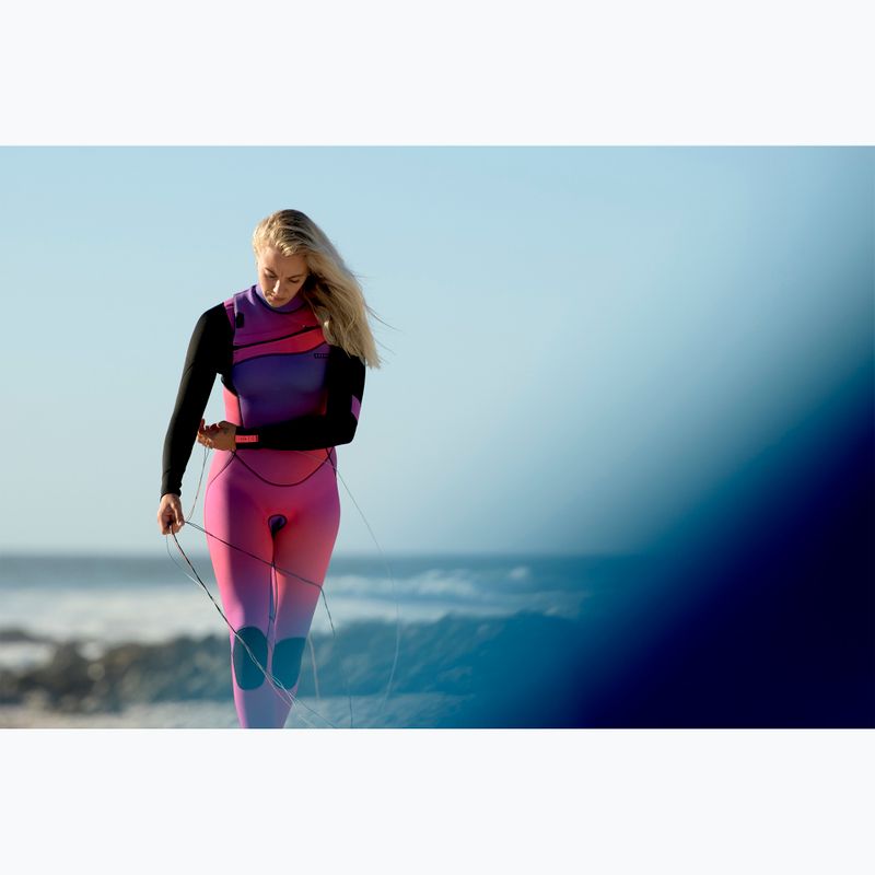 Női ION Amaze Core 4/3 Front Zip rózsaszín színátmenetes búvárruha 5