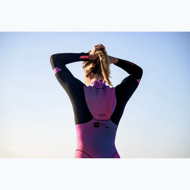 Női ION Amaze Core 4/3 Front Zip rózsaszín színátmenetes búvárruha 9