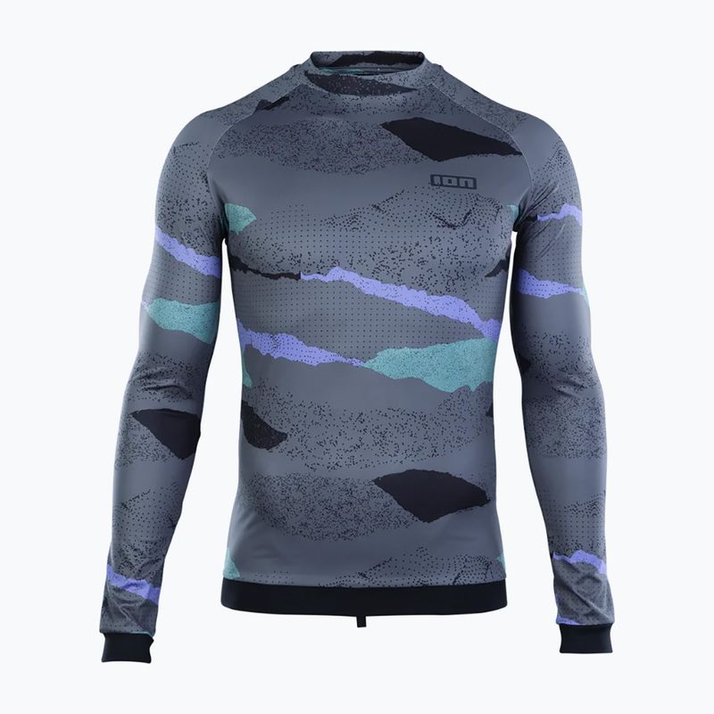 Férfi hosszú ujjú felső úszáshoz ION Lycra Maze dark collage