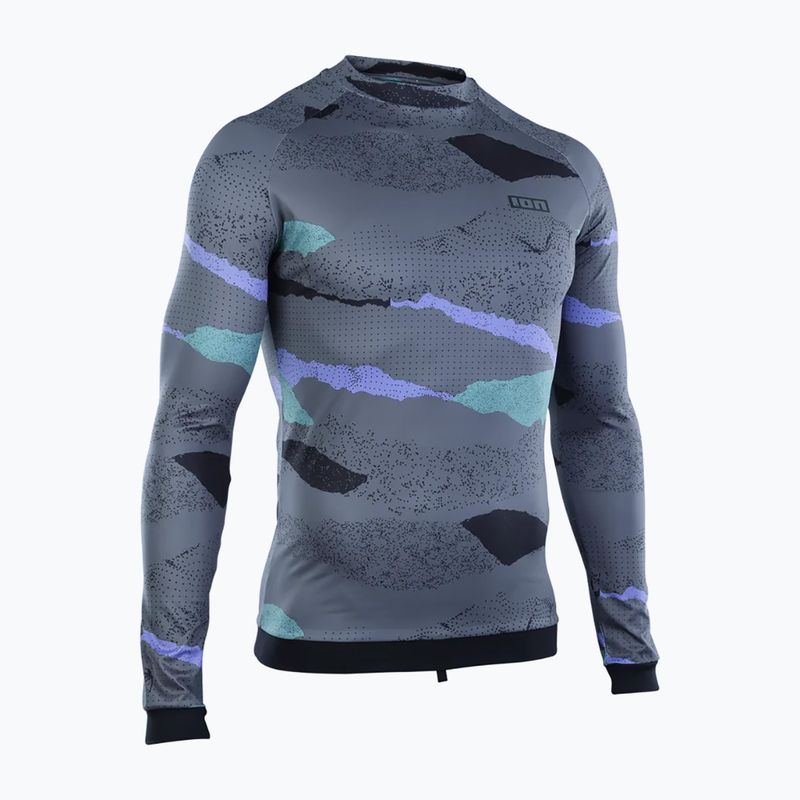 Férfi hosszú ujjú felső úszáshoz ION Lycra Maze dark collage 2