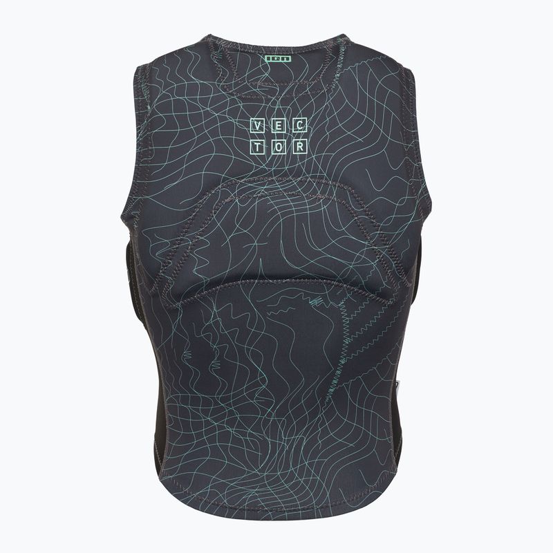 Férfi védőmellény ION Vector Core Core Front Zip torzított szürke 2