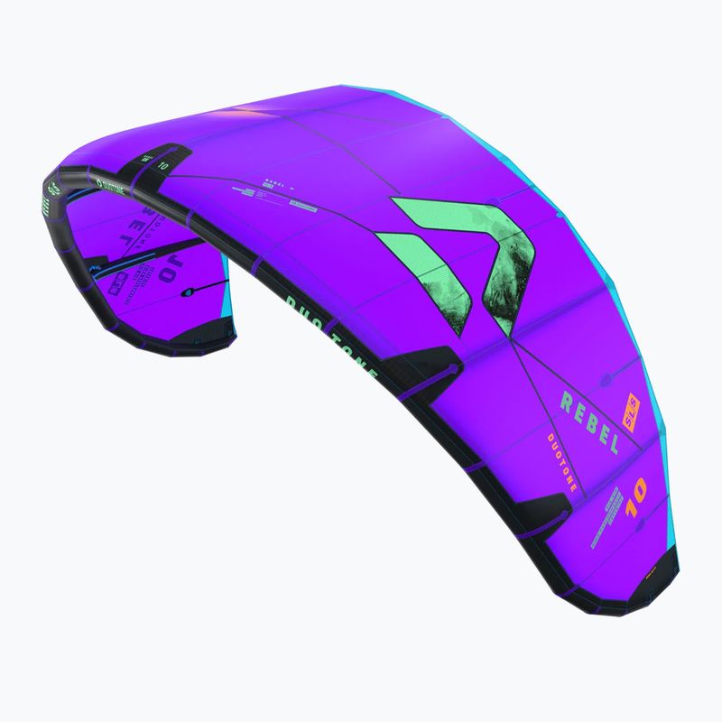 Kitesurf sárkány DUOTONE Rebel SLS 2026 purple/green 2