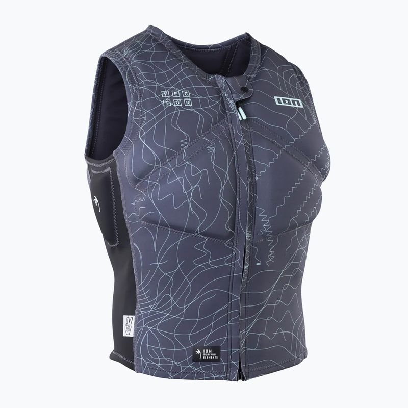 Férfi védőmellény ION Vector Core Front Zip sage grey