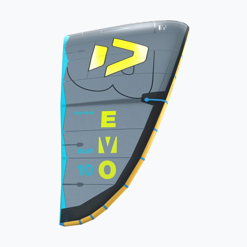 Kitesurf sárkány Duotone Evo D/LAB dark grey/lime 3