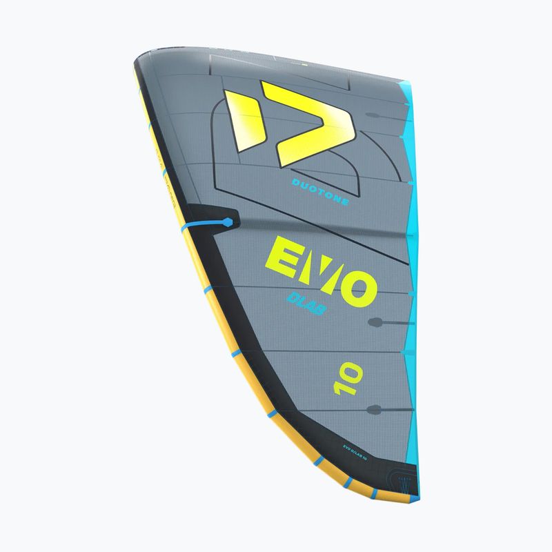 Kitesurf sárkány Duotone Evo D/LAB dark grey/lime 4