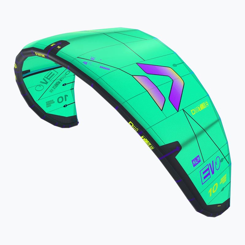 Kitesurf sárkány DUOTONE Evo SLS 2026 green purple 2