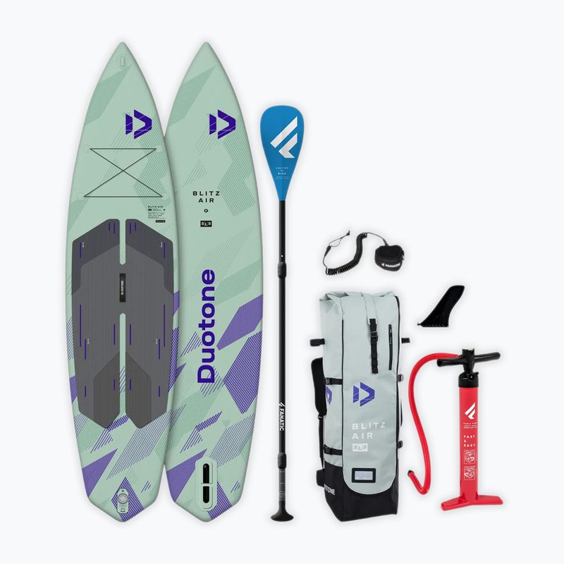 Pumpálható SUP deszka készlet DUOTONE iSUP Package Blitz Air SLS pale green