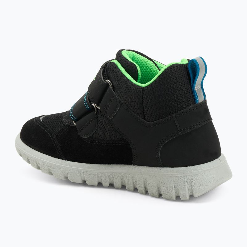 Superfit Sport7 Mini gyermek cipő fekete/világoszöld 3