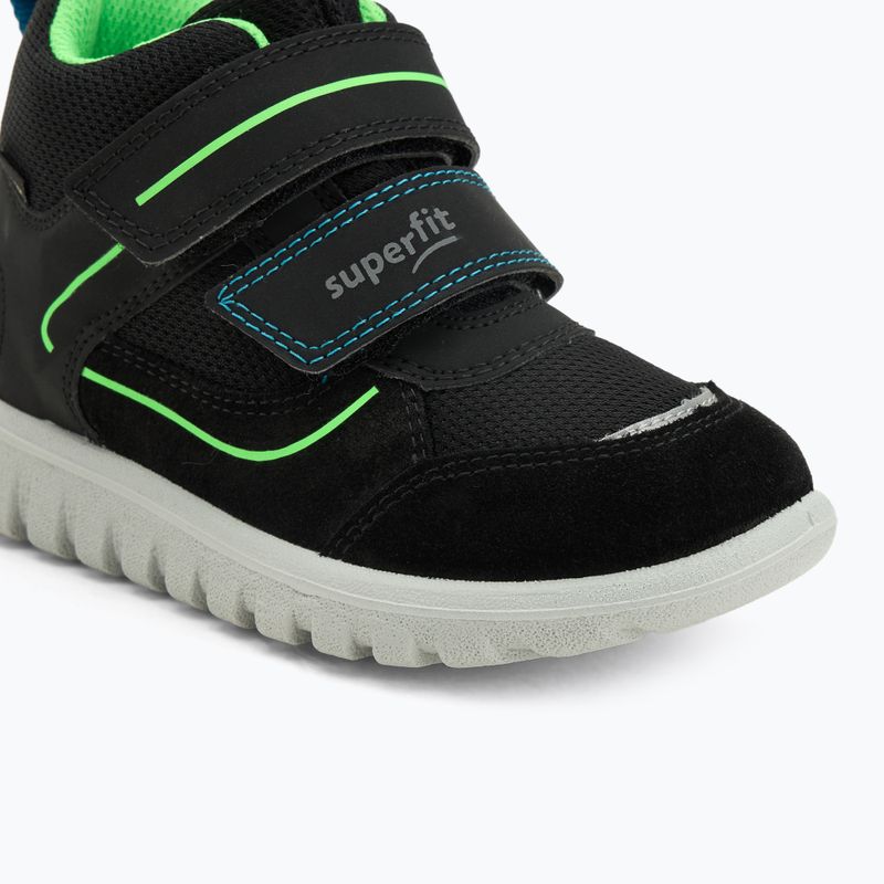 Superfit Sport7 Mini gyermek cipő fekete/világoszöld 7