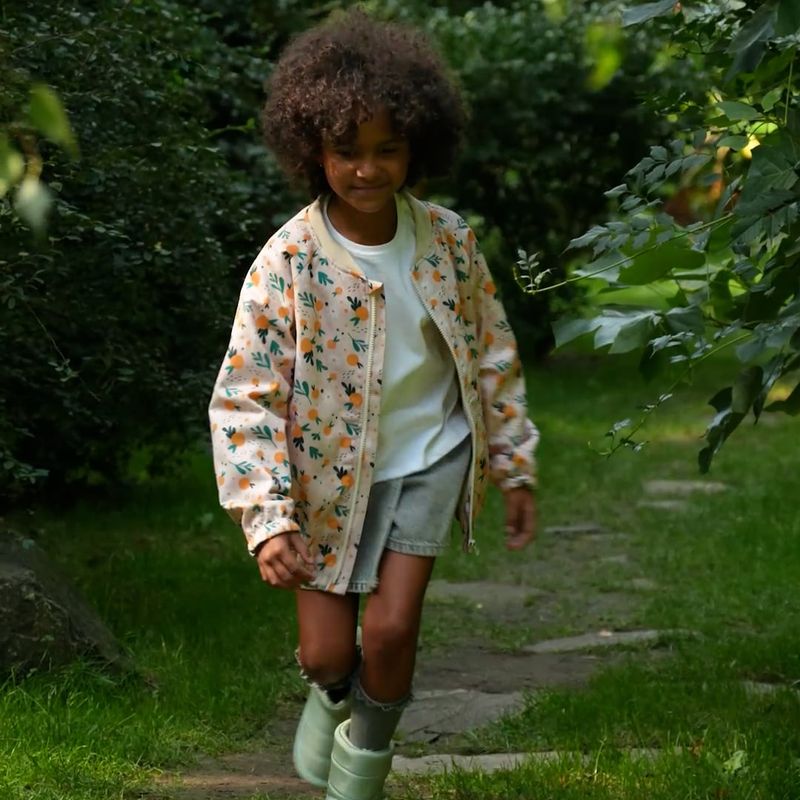 Gyermek kabát KID STORY Bio Fininshing orange 12