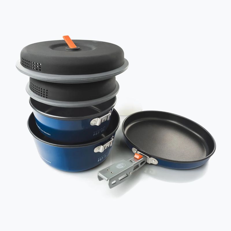 Kempingedény készlet GSI Outdoors Bugaboo Ceramic Base Camper Medium blue 2
