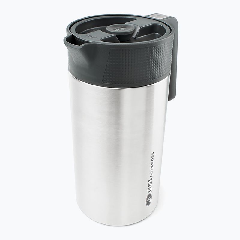 GSI Outdoors Glacier Stainless Javapress csiszolt túrázó kávézó
