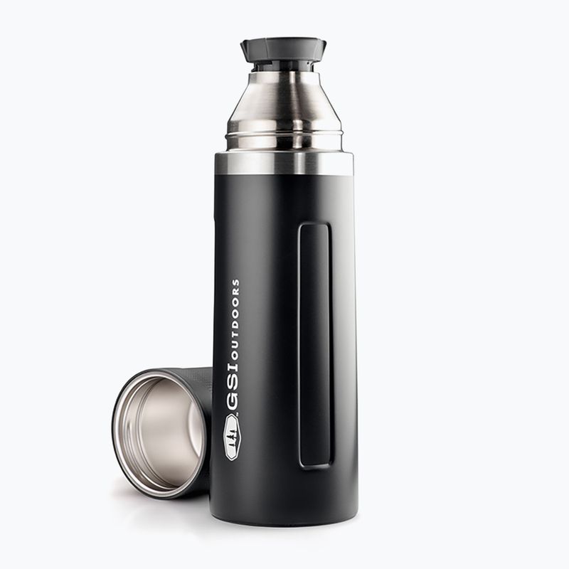 GSI Outdoors Glacier rozsdamentes vákuum palack 1 l fekete 67475 2