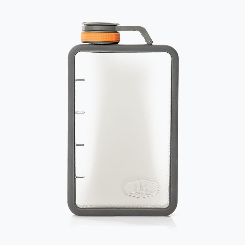 GSI Outdoors Boulder Flask ezüstszürke 79346 túrázó szeszesitalos palack