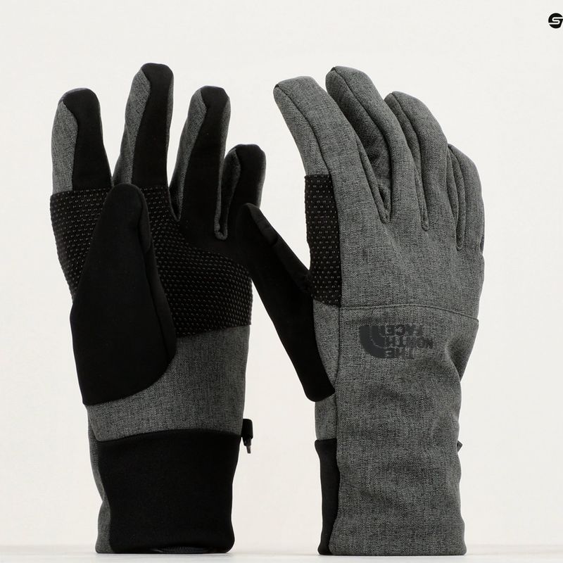 Férfi trekking kesztyű The North Face Apex Etip sötétszürke szürke szőrzet 11