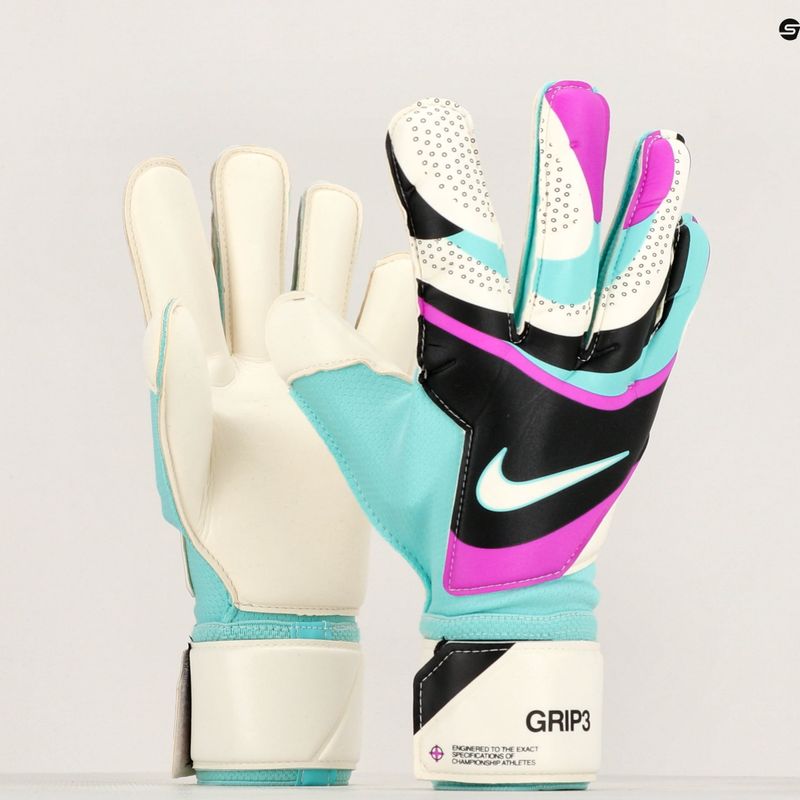 Nike Grip 3 kapuskesztyű fekete/piros türkiz/fehér 6