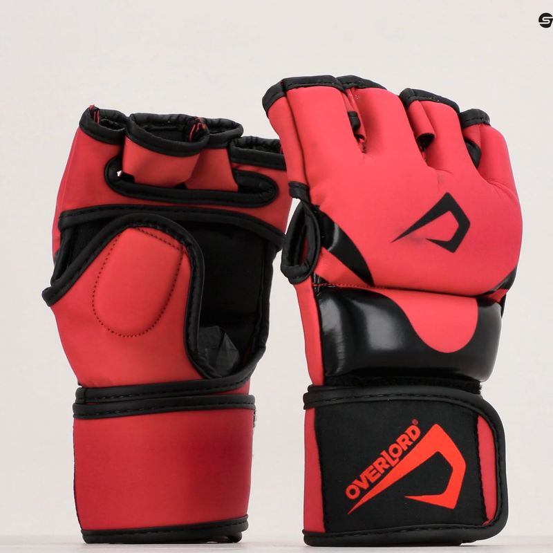 Overlord X-MMA grappling kesztyű piros 101001-R/S 8