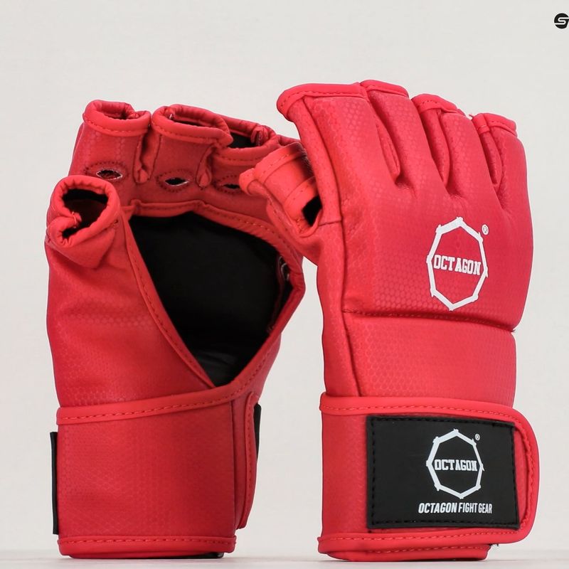 Octagon Kevlar MMA grappling kesztyű piros 7