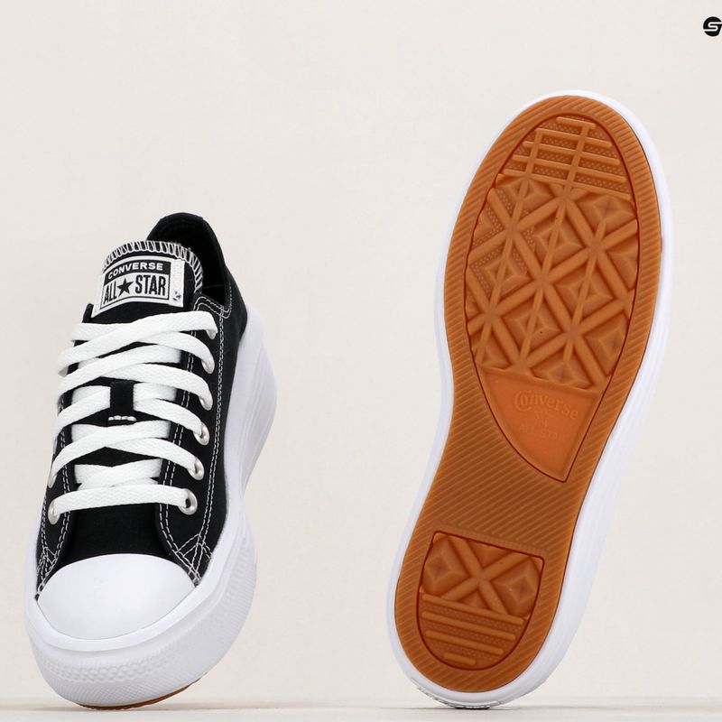 Női tornacipő Converse Chuck Taylor All Star Move Canvas Platform Ox fekete/fehér/fehér 8